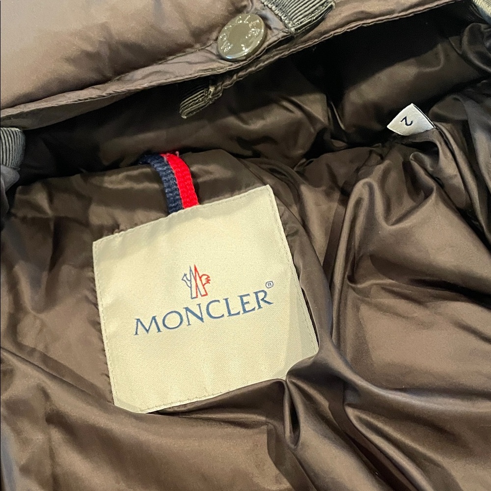 Moncler Women's Dark Brown Puffer Coat - Picture 2 of 6